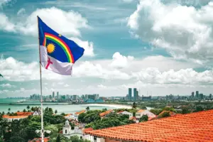 fotografia da bandeira de pernambuco