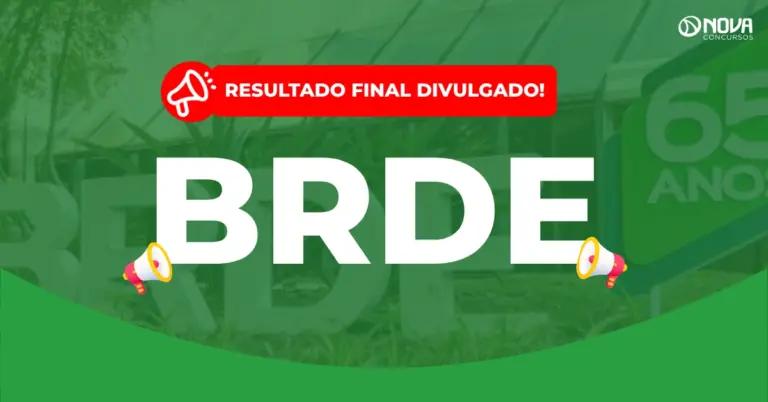 Concurso BRDE tem resultado final divulgado!