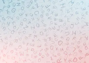 fotografia de letras do alfabeto
