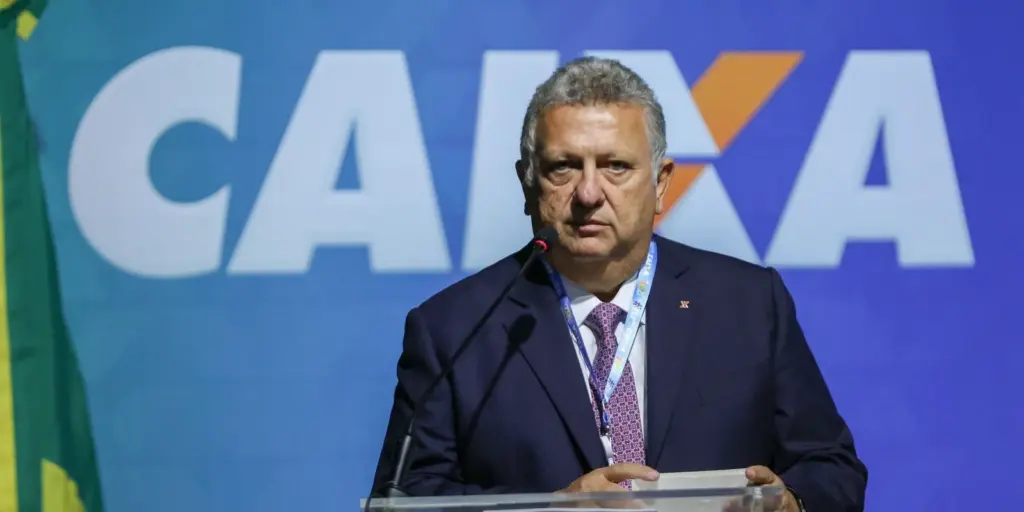 presidente carlos vieira confirmando o concurso caixa 2025