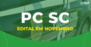 Viatura da PC SC. Concurso PC SC.