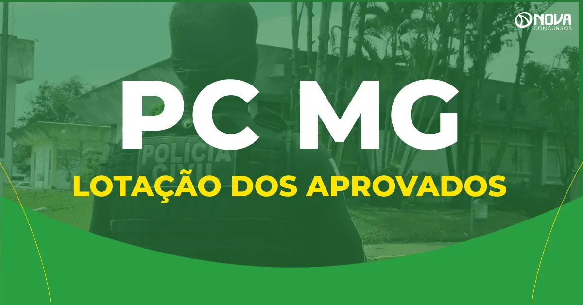 Quais as cidades de lotação dos aprovados no concurso PC MG?