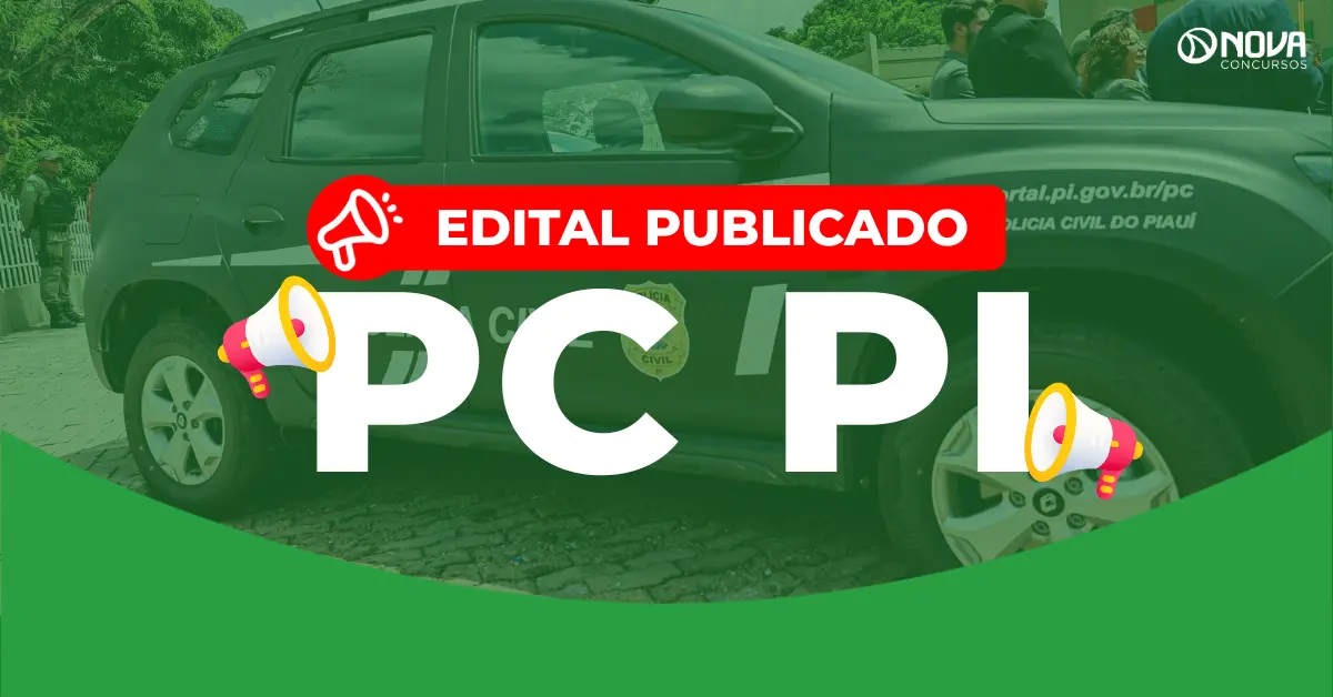 Concurso PC PI publica dois editais com 416 vagas!