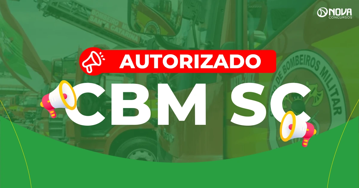 Concurso Bombeiros SC: Edital autorizado! 110 vagas em 2026!
