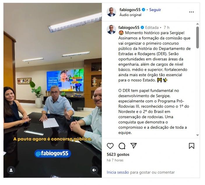 Concurso DER SE: Primeiro edital tem comissão formada! 1 Comissão organizadora do concurso DER SE foi formada!