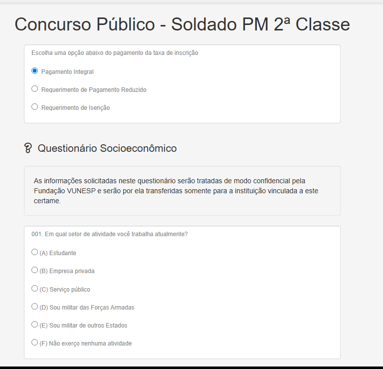 Passo a passo para fazer a inscrição no concurso PM SP! 2 Passo 2 para fazer inscrição no concurso PM SP