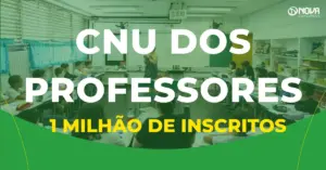 Professora em sala de aula com crianças. CNU dos Professores.