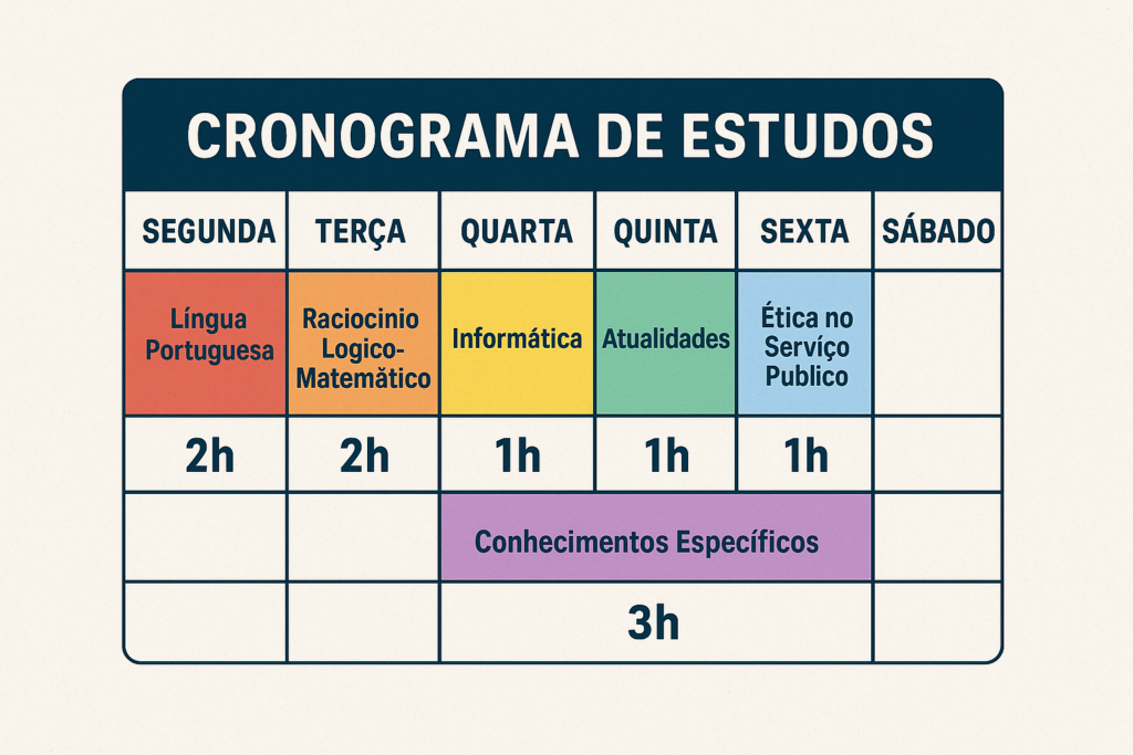 O que cai na prova Polícia Penal ES? Veja o que estudar! 1 cronograma de estudos da Polícia Penal ES