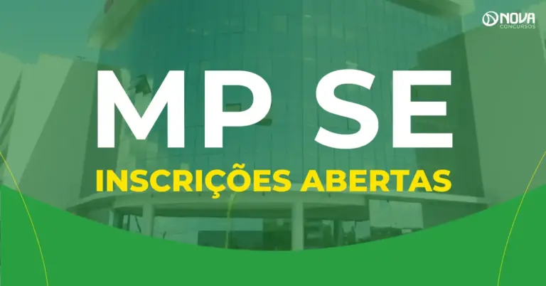Último dia para fazer a inscrição no concurso MP SE!