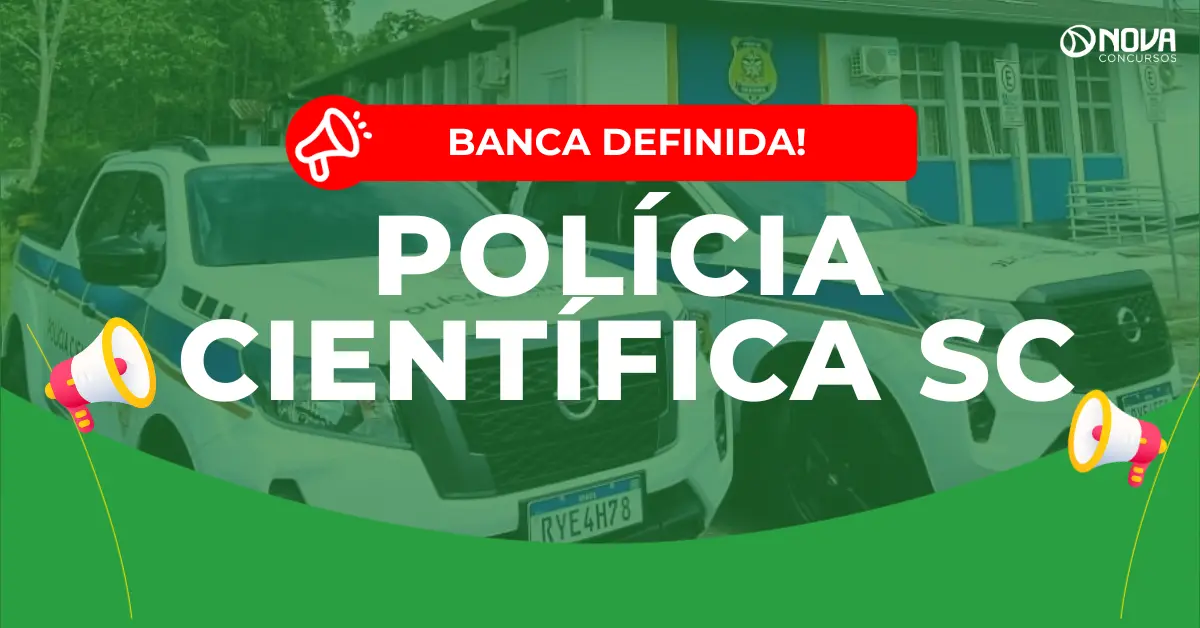 Concurso Polícia Científica SC: Banca definida! 60 vagas de Perito Oficial!