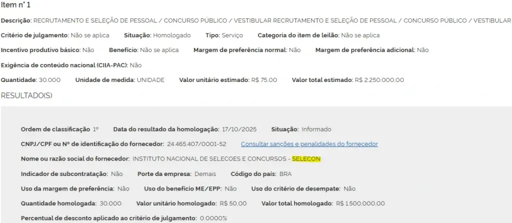 Concurso UFRJ: Banca definida! 191 vagas na área de Apoio! 1 Concurso UFRJ Banca Documento