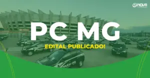 Viaturas da PC MG em frente ao estádio do Atlético Mineiro em BH. Edital PC MG.
