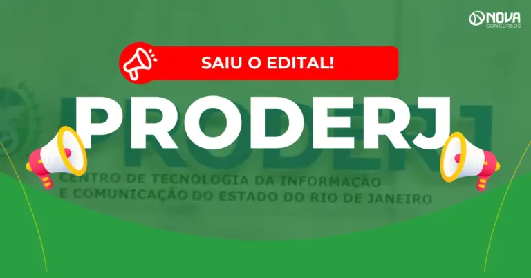 Concurso Proderj: 7,3 mil inscritos! Provas em março!