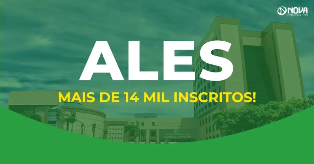 Concurso ALES registra mais de 14 mil candidatos inscritos!