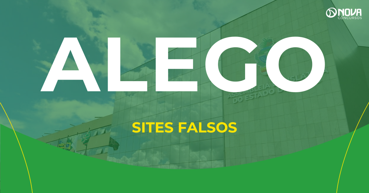 Concurso Alego: golpistas criam site falso para fazer a inscrição!