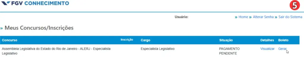 Concurso Alerj Inscrição