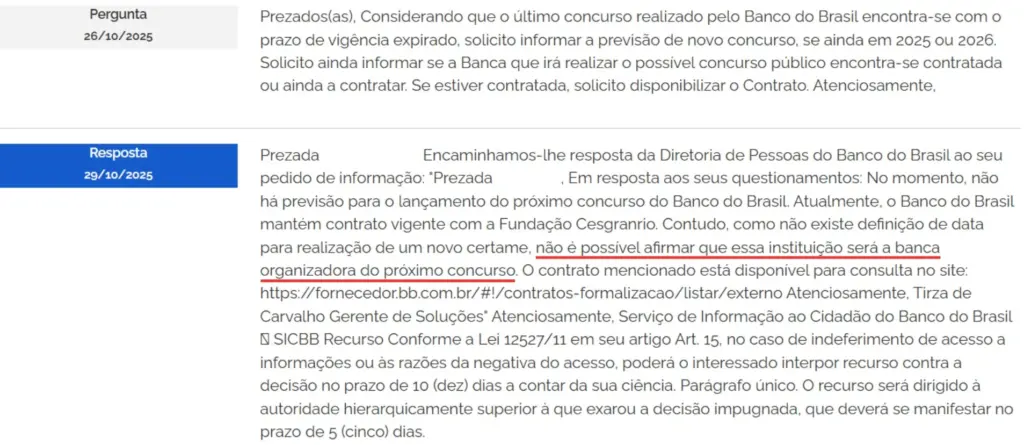 Concurso Banco Do Brasil Banca
