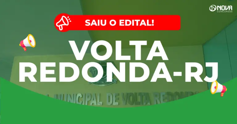 Concurso Câmara de Volta Redonda: Edital publicado! 11 vagas!