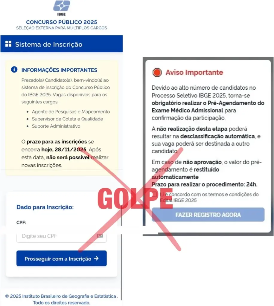Concurso IBGE Golpes