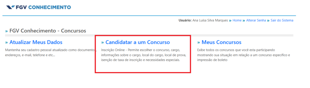 passo 3 para fazer a inscrição no concurso ibge 