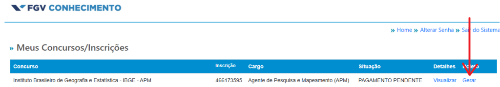 passo 4 para fazer a inscrição no concurso ibge 