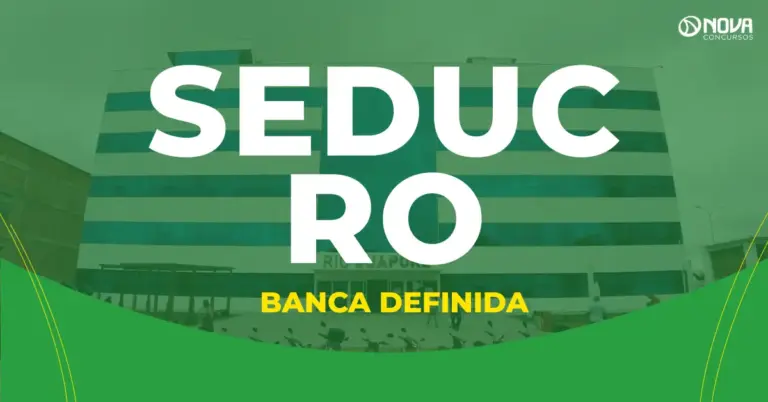 Concurso Seduc RO tem banca definida para novo edital!