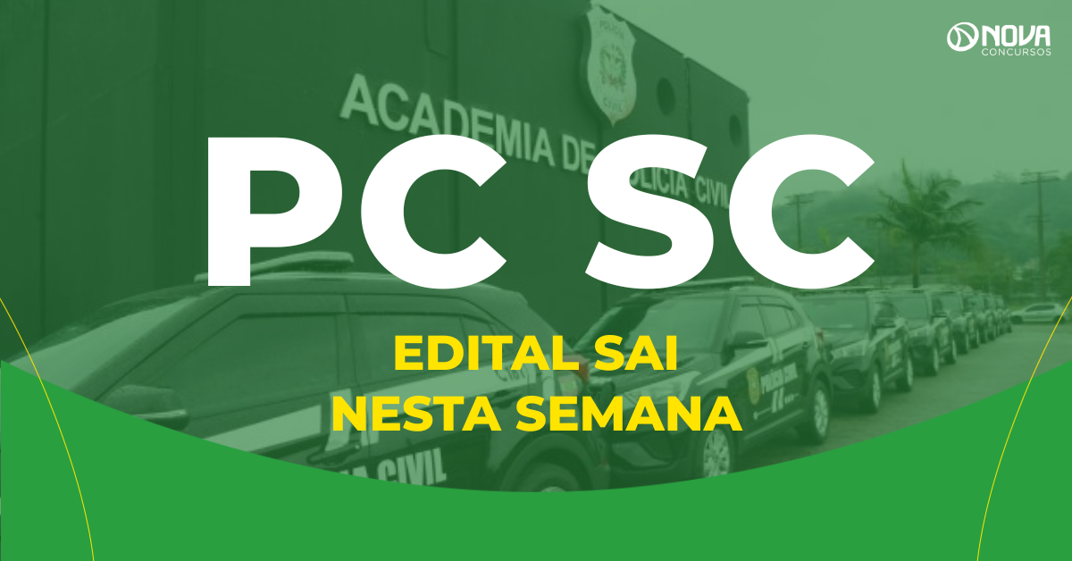 Concurso PC SC: “edital será publicado nesta semana”, diz delegado!
