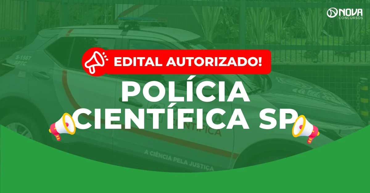 Concurso Polícia Científica SP 2026: Edital autorizado com 397 vagas!