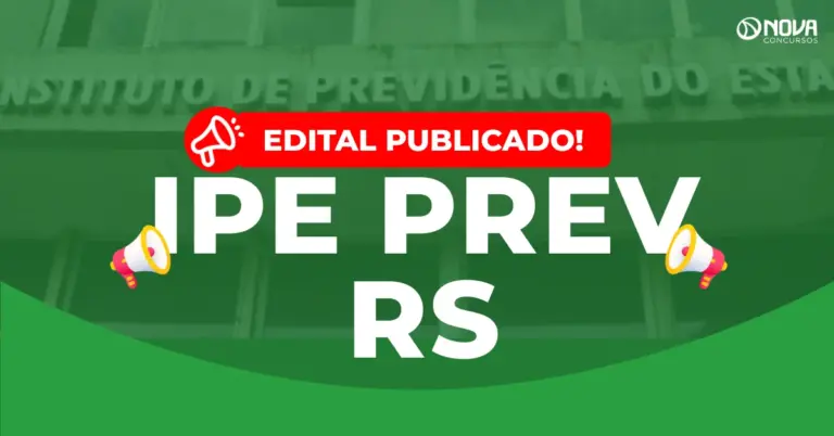 Concurso IPE Prev RS: Inscrições abertas! Vagas de níveis médio e superior!