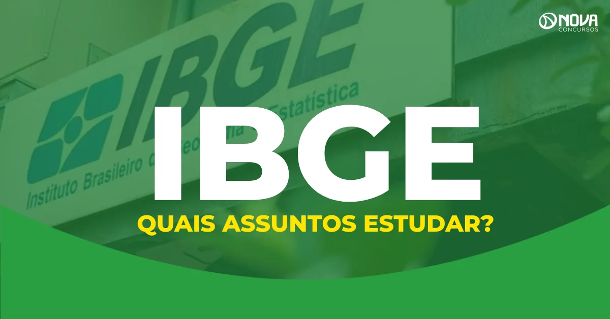Quais assuntos devo estudar para o concurso IBGE Censo 2027?
