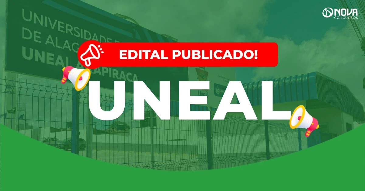 Concurso UNEAL: Edital publicado! 82 vagas!