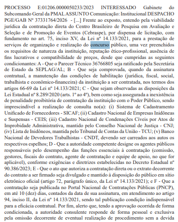 Banco organizadora do concurso PM AL!