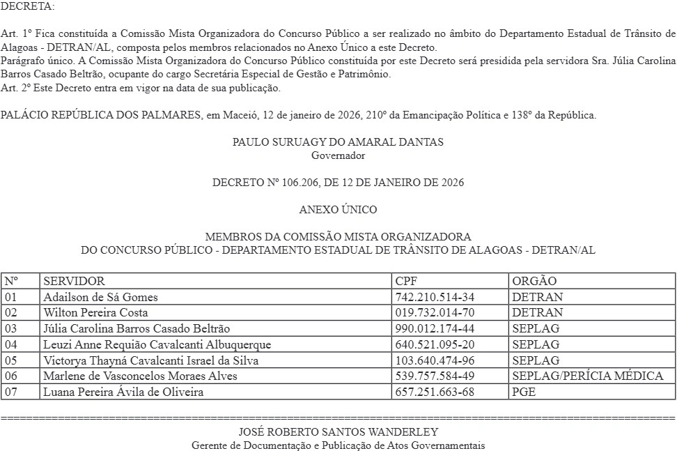 concurso detran al comissão