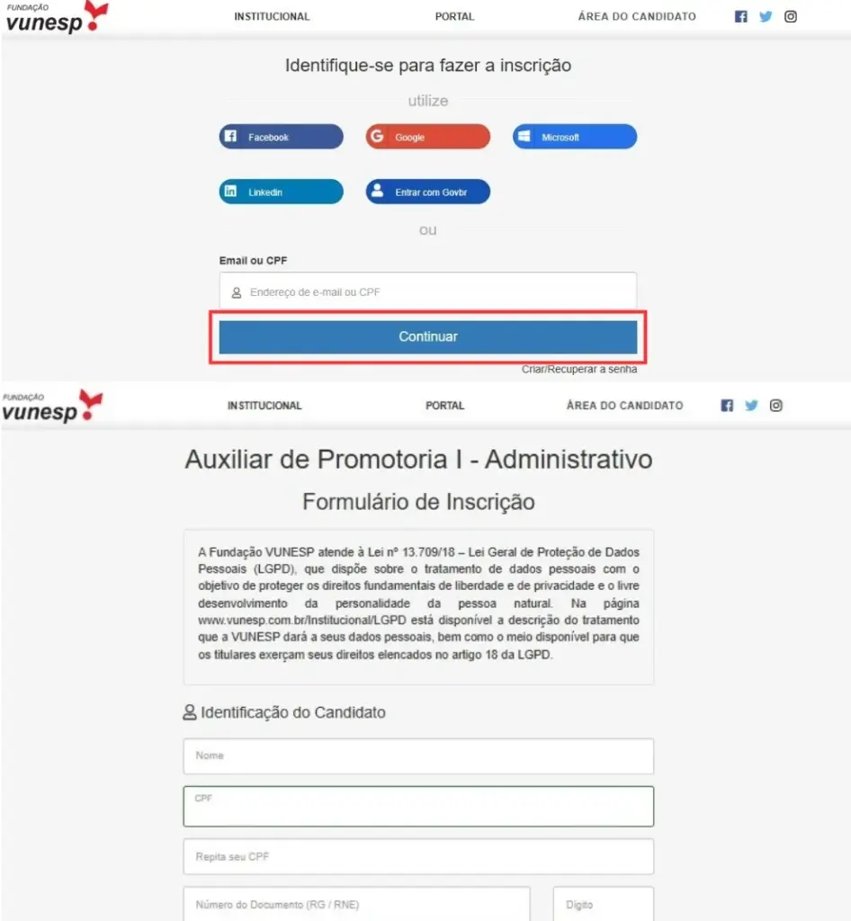 concurso mp sp nível fundamental inscrição