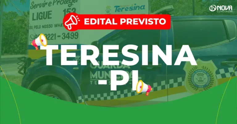Concurso Guarda de Teresina: Edital previsto! 300 vagas!
