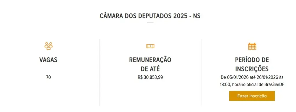 Como fazer a inscrição no concurso Câmara dos Deputados? 1 passo a passo para inscrição no concurso câmara dos deputados