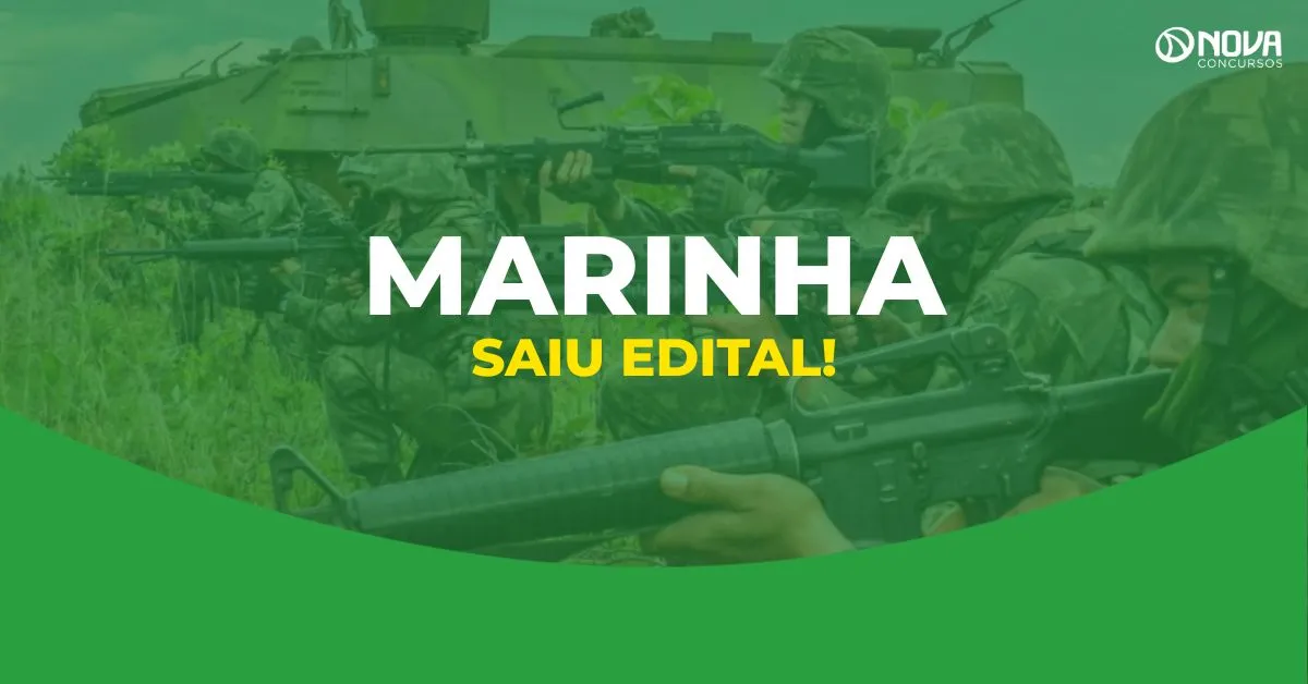 Saiu o edital do concurso Marinha com 1.680 vagas para Fuzileiro Naval!