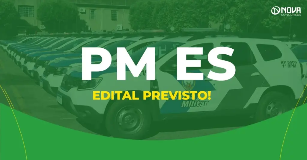Concurso PM ES com 1.000 vagas será divulgado até abril de 2026!
