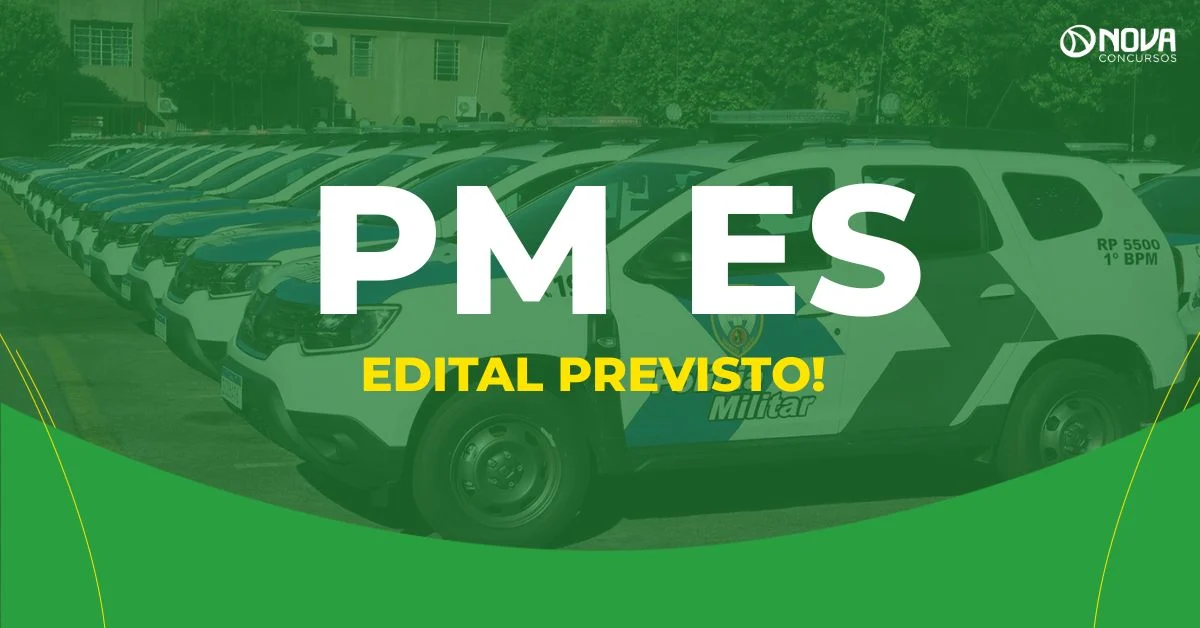 Concurso PM ES com 1.000 vagas será divulgado até abril de 2026!