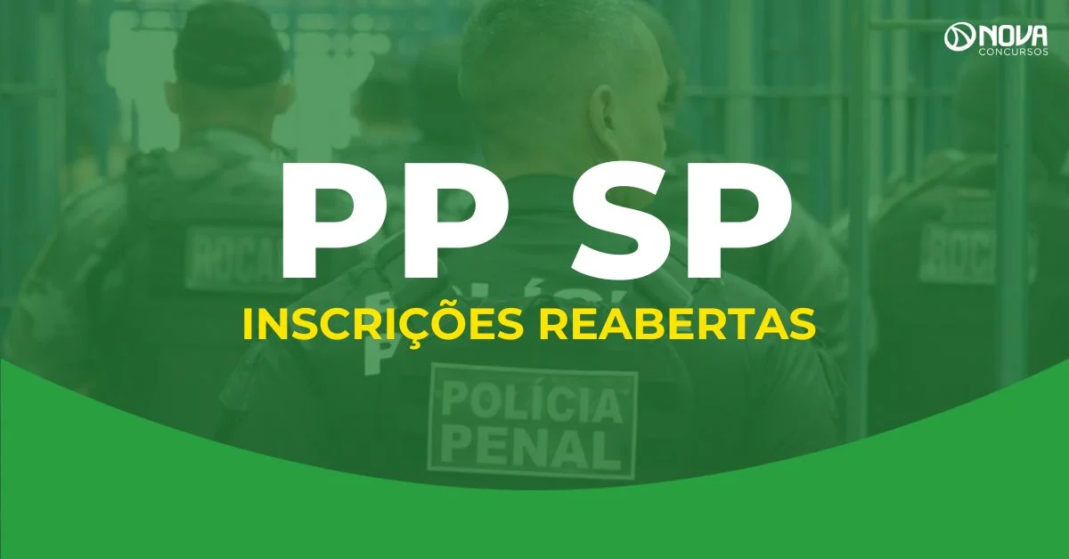 Concurso Polícia Penal SP tem inscrições reabertas para 1.100 vagas!