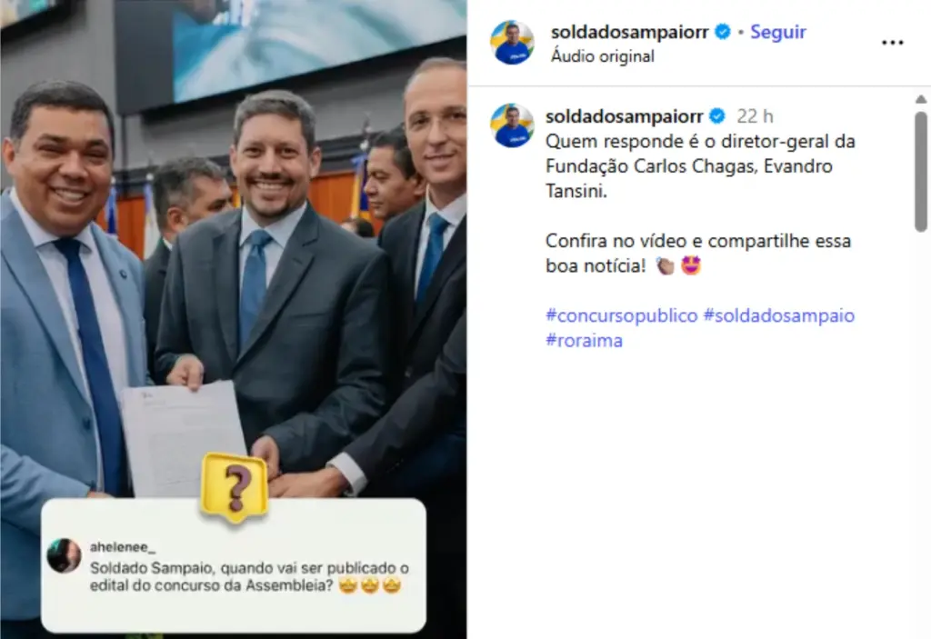 Concurso ALE RR para 255 vagas sai até abril de 2026! 1 concurso ale rr previsão edital