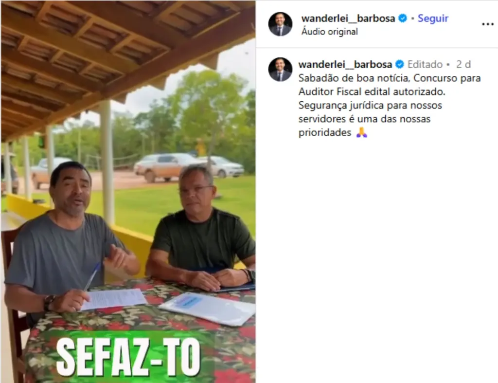 concurso sefaz to autorização