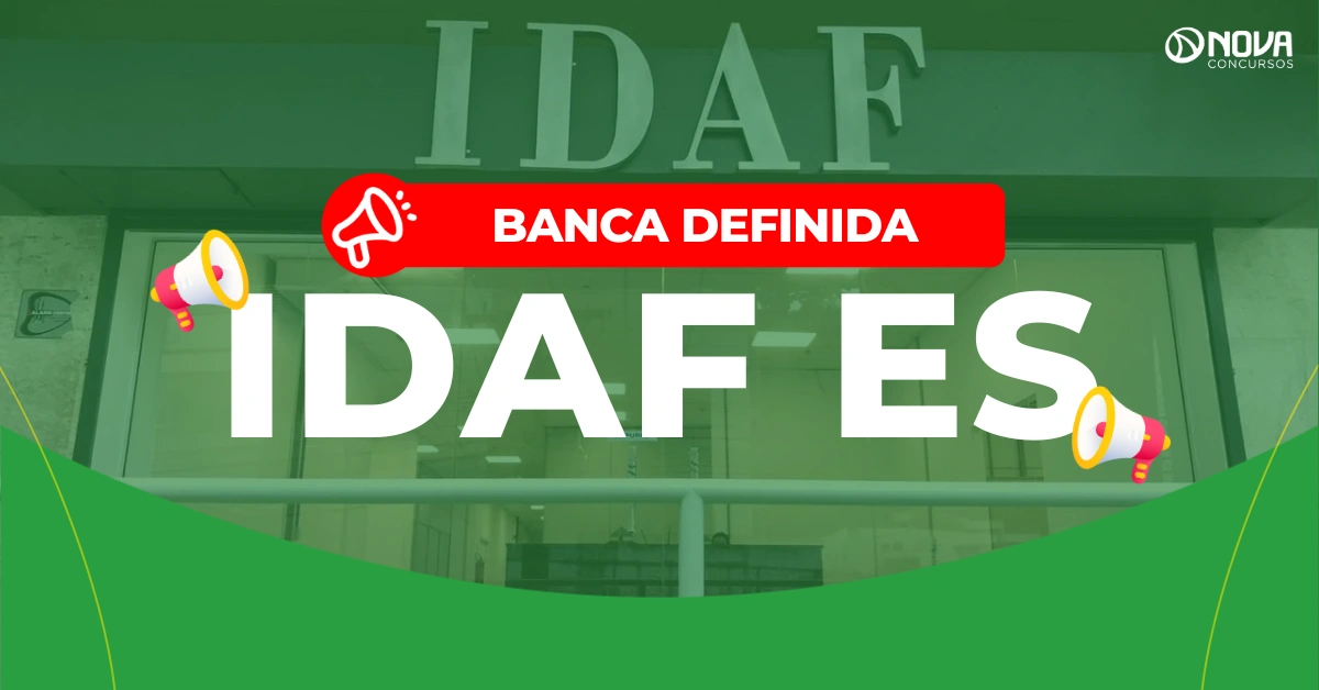 Concurso Idaf ES: Banca definida! Vagas de níveis médio e superior!