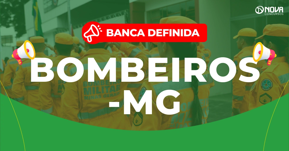 Concurso Bombeiros MG 2026: Banca definida! 342 vagas!