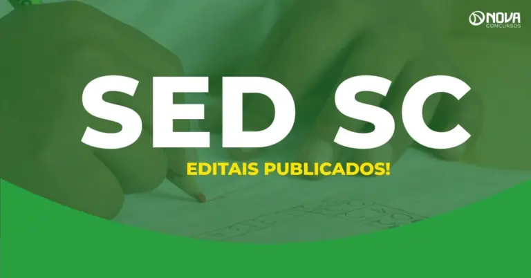 Concurso SED SC: Saíram os editais! 10 mil vagas para profissionais da Educação!