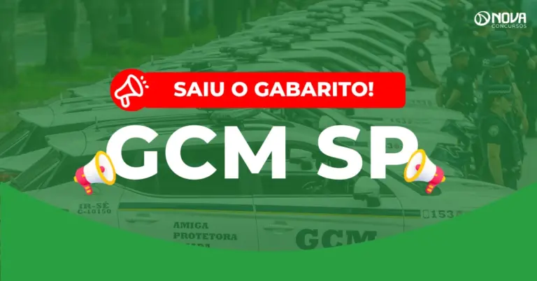 Concurso GCM SP: Gabaritos divulgados! 500 vagas!