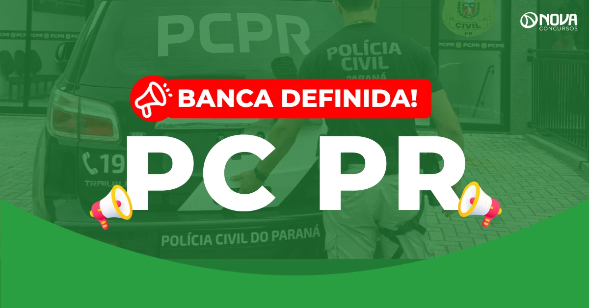 Concurso PC PR: FGV é a banca! Edital em 2026!