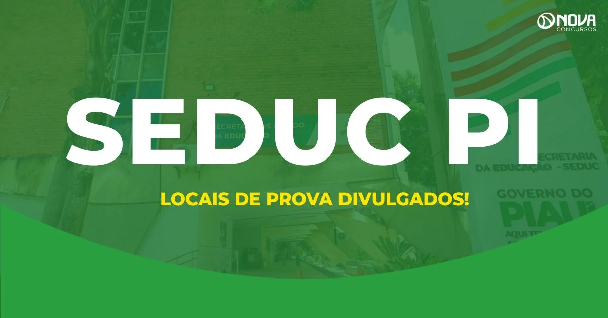 Concurso Seduc PI libera consulta aos locais de prova; confira!