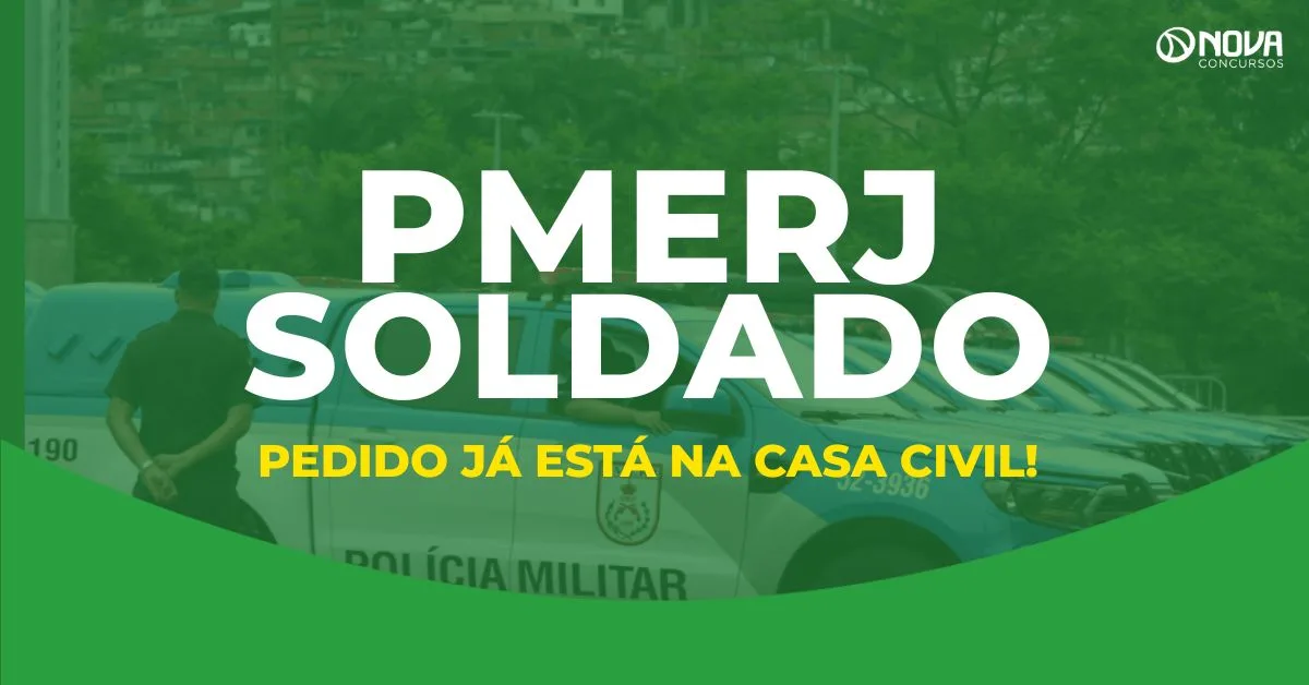 Concurso PMERJ Soldado está na Casa Civil; edital pode avançar!