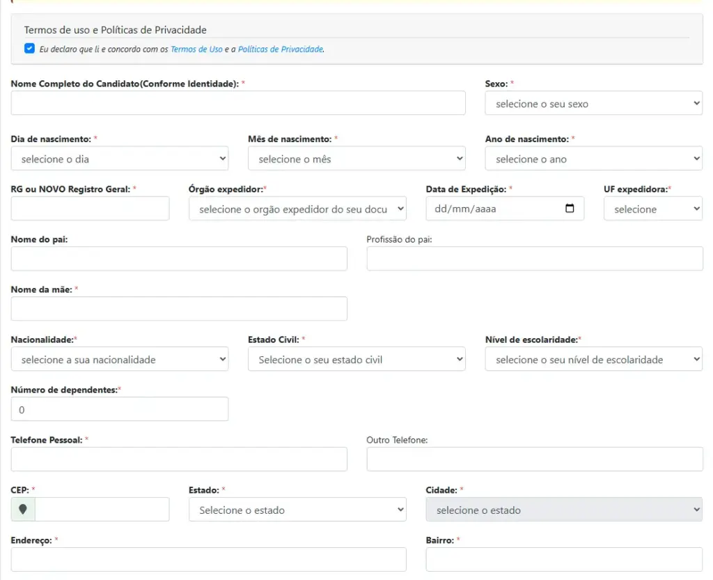 Passo a passo concurso Badesul 